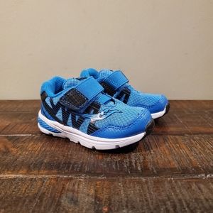 Saucony SY-B Baby Ride Pro Blue/Black Boys Shoe Little Kid/Toddler Size 4.5M US